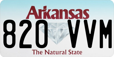 AR license plate 820VVM