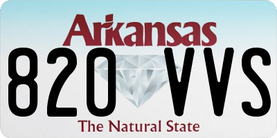 AR license plate 820VVS
