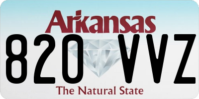 AR license plate 820VVZ