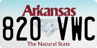 AR license plate 820VWC