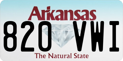 AR license plate 820VWI
