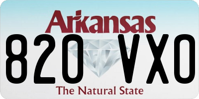 AR license plate 820VXO