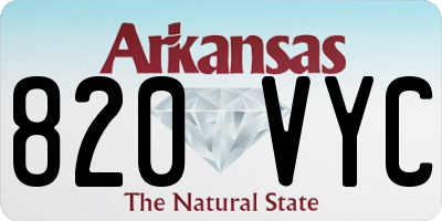 AR license plate 820VYC