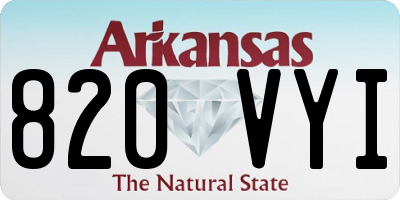 AR license plate 820VYI