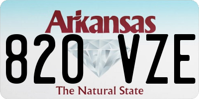 AR license plate 820VZE