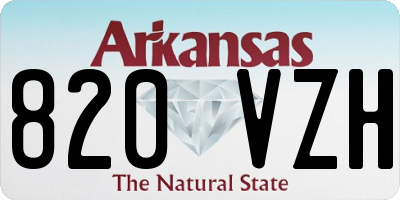 AR license plate 820VZH