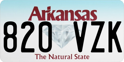 AR license plate 820VZK