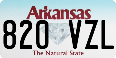 AR license plate 820VZL