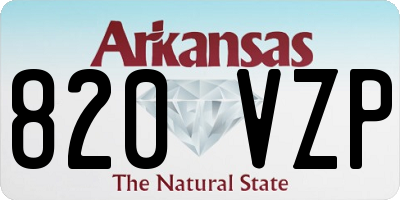 AR license plate 820VZP