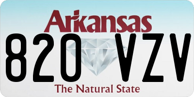 AR license plate 820VZV