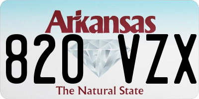 AR license plate 820VZX