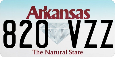 AR license plate 820VZZ