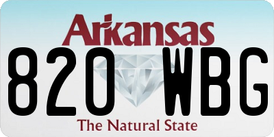 AR license plate 820WBG