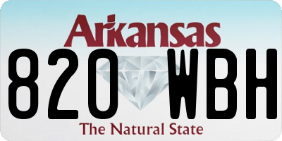 AR license plate 820WBH