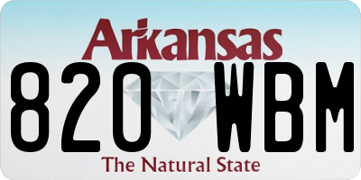 AR license plate 820WBM