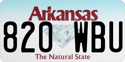 AR license plate 820WBU