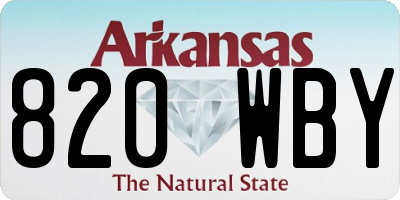 AR license plate 820WBY