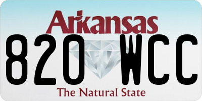 AR license plate 820WCC