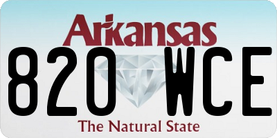 AR license plate 820WCE