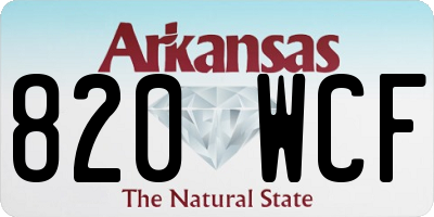AR license plate 820WCF