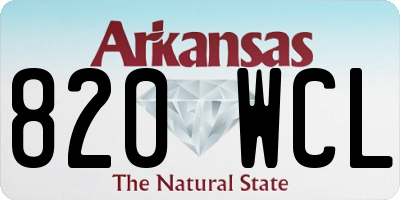 AR license plate 820WCL