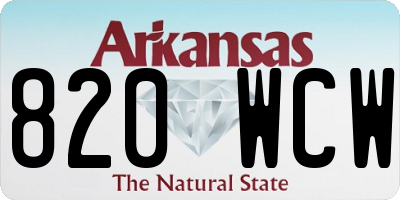 AR license plate 820WCW