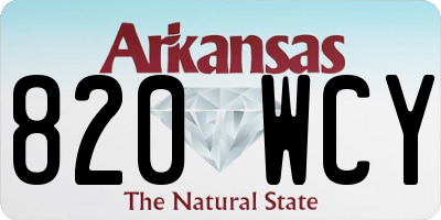 AR license plate 820WCY
