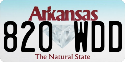 AR license plate 820WDD