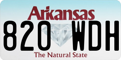 AR license plate 820WDH