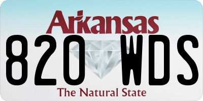 AR license plate 820WDS