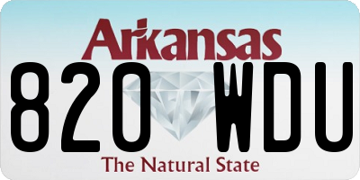 AR license plate 820WDU