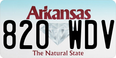 AR license plate 820WDV