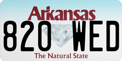 AR license plate 820WED