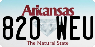 AR license plate 820WEU