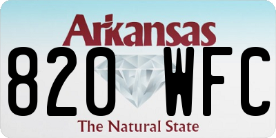 AR license plate 820WFC