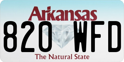 AR license plate 820WFD
