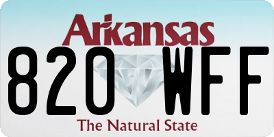 AR license plate 820WFF