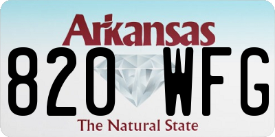 AR license plate 820WFG