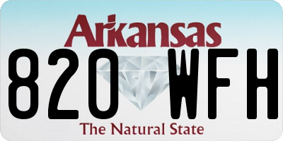 AR license plate 820WFH