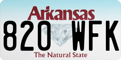AR license plate 820WFK