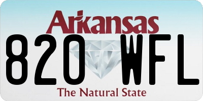 AR license plate 820WFL