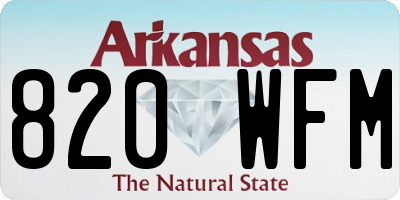 AR license plate 820WFM