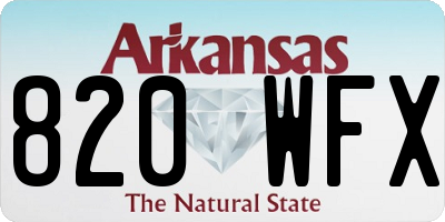 AR license plate 820WFX