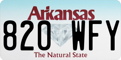 AR license plate 820WFY