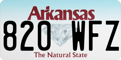 AR license plate 820WFZ