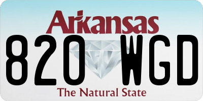 AR license plate 820WGD
