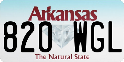 AR license plate 820WGL