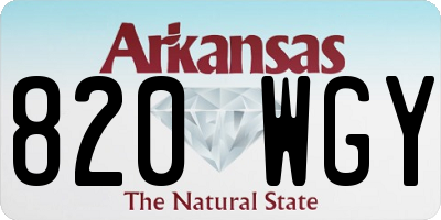 AR license plate 820WGY