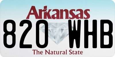 AR license plate 820WHB