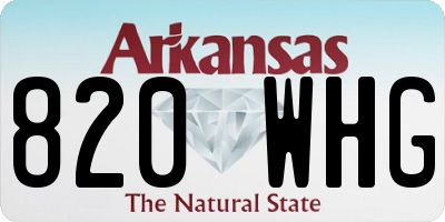AR license plate 820WHG
